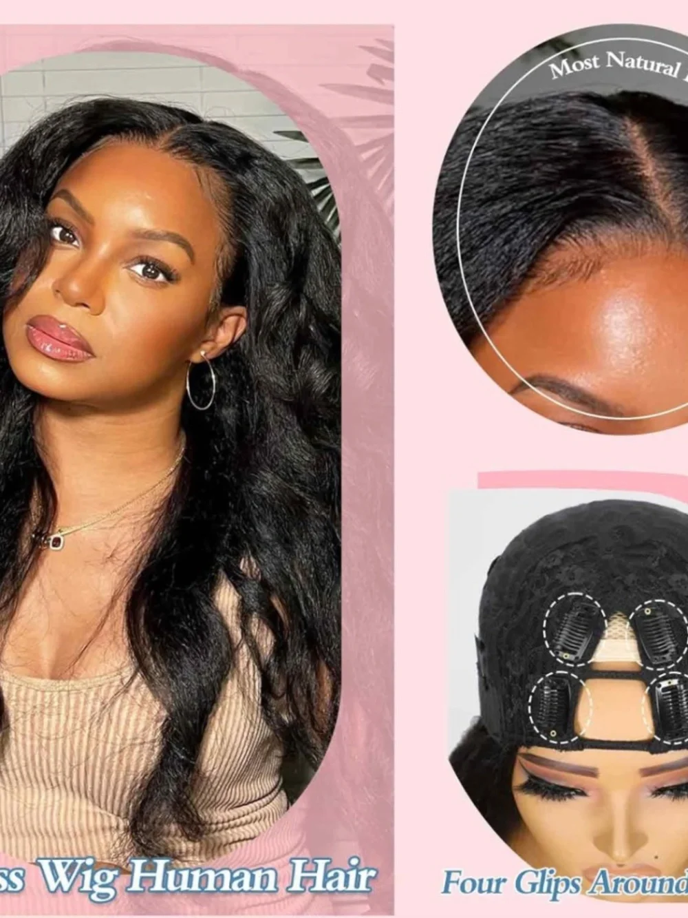 NIB Real Human Hair Wig, 16" - Picture 5 of 12